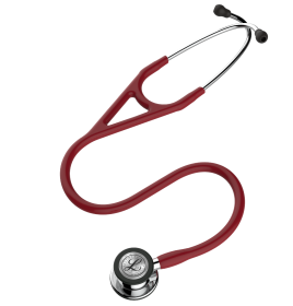 Littmann® Cardiology IV™ Stethoscope, Mirror-Finish Chestpiece & Stem Burgundy Tube, 27 inch, 6170