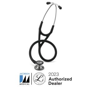 Littmann® Cardiology IV™ Stethoscope,  Standard-Finish Chestpiece, Black Tube, Stainless Stem and Headset, 27 inch, 6152