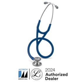 Littmann® Cardiology IV™ Stethoscope, Standard-Finish Chestpiece, Navy Blue Tube,  Stainless Stem and Headset, 27 inch, 6154