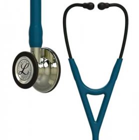 Littmann® Cardiology IV™ Diagnostic Stethoscope, Caribbean Blue Tube, Smoke Headset, 27 inch, 6190